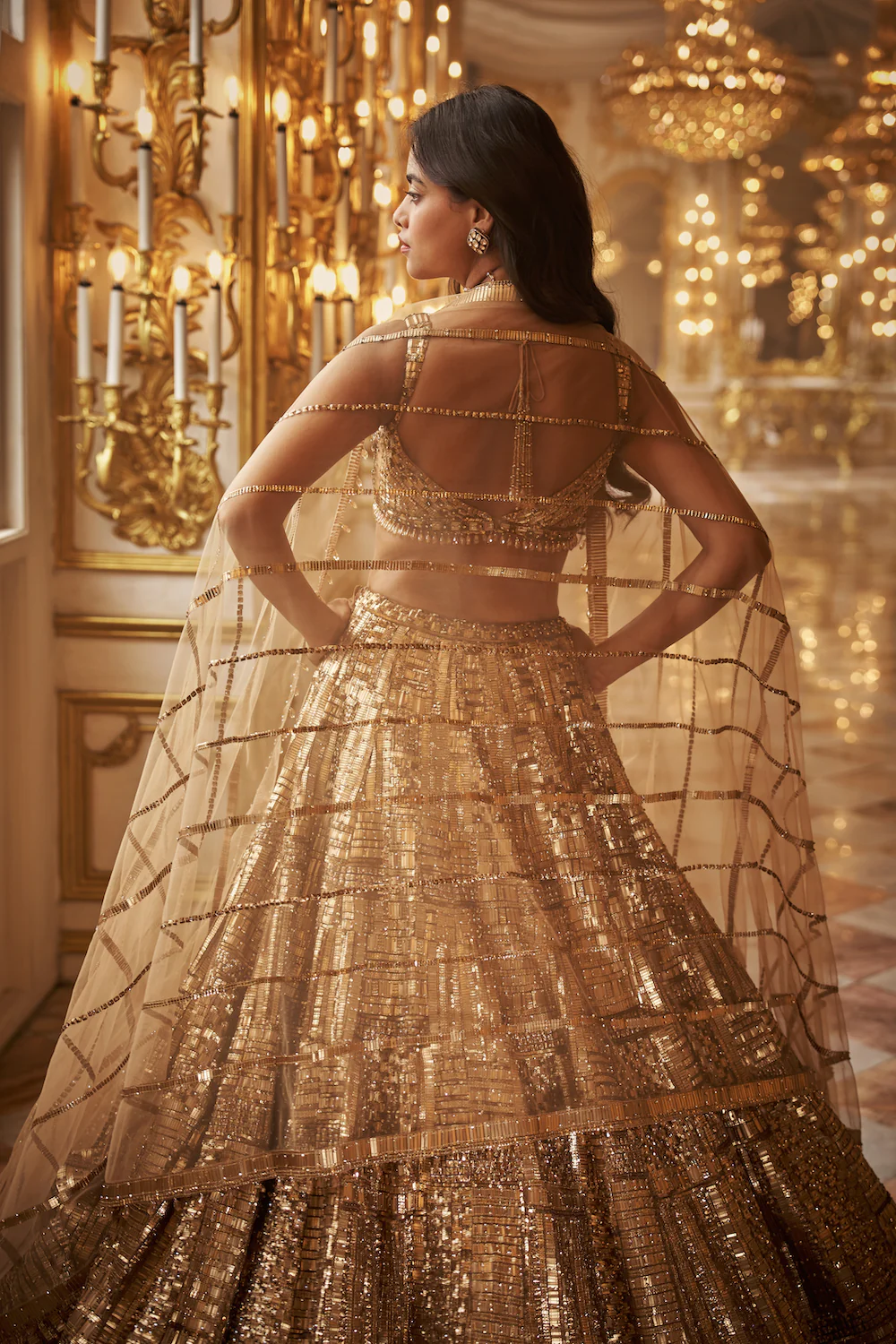 Antique Gold Lehenga Set - Image 5