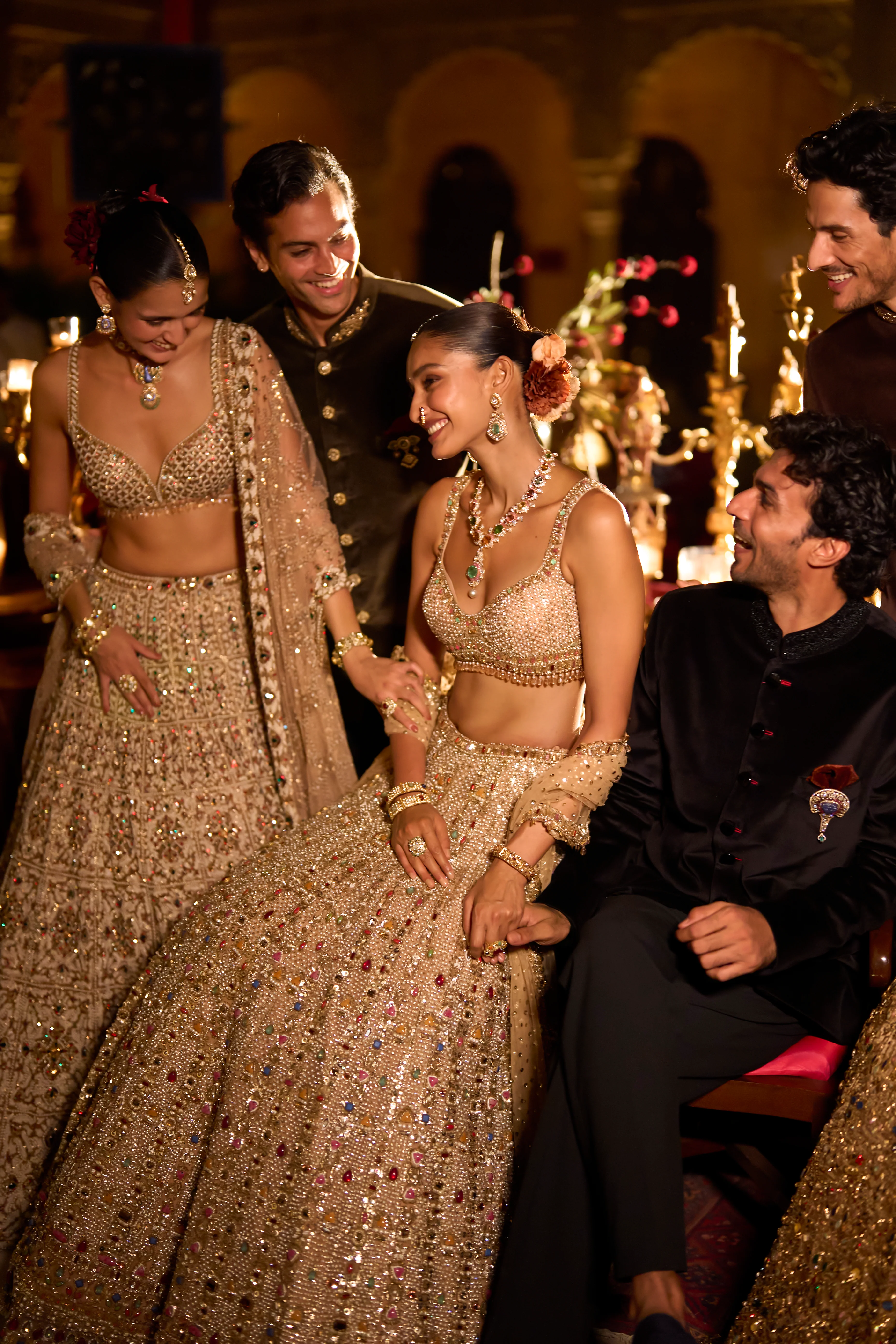 Black Velvet Bandhgala Set - Image 4