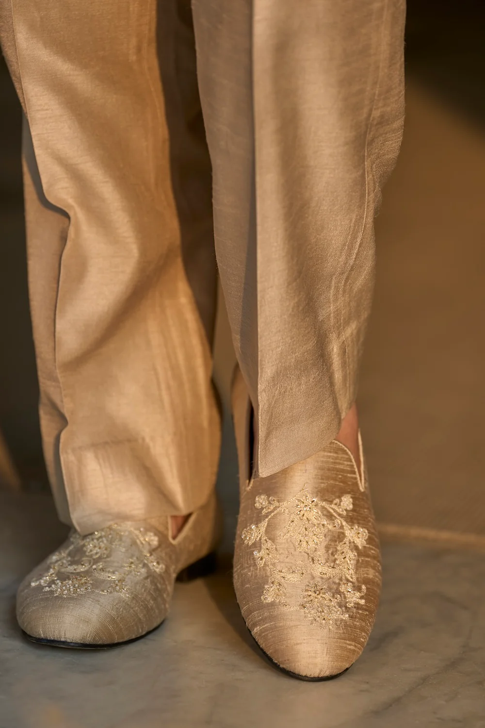 Champagne Gold Sherwani Set - Image 4