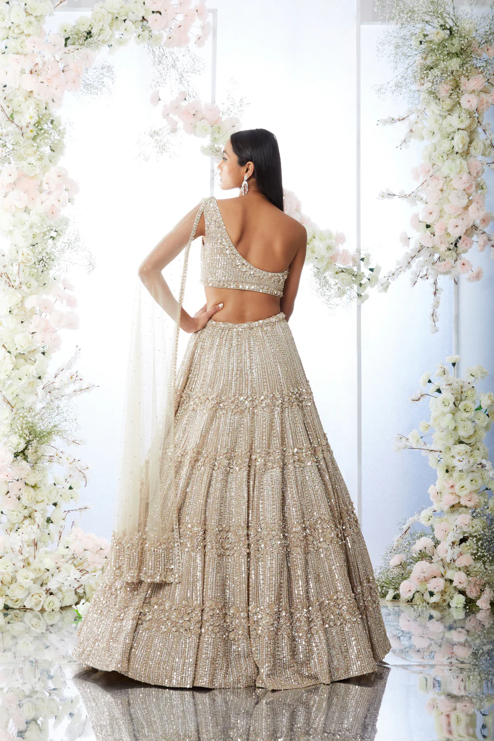 Champgane Sequin Lehenga Set - Image 5