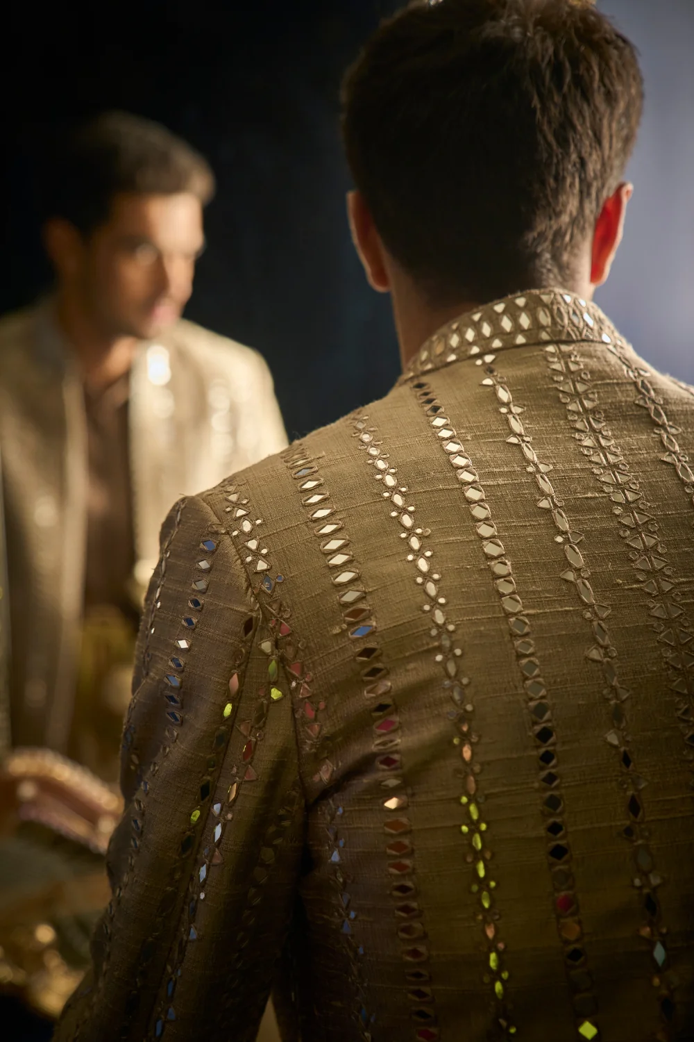 Coffee Mirror Sherwani Set - Image 4