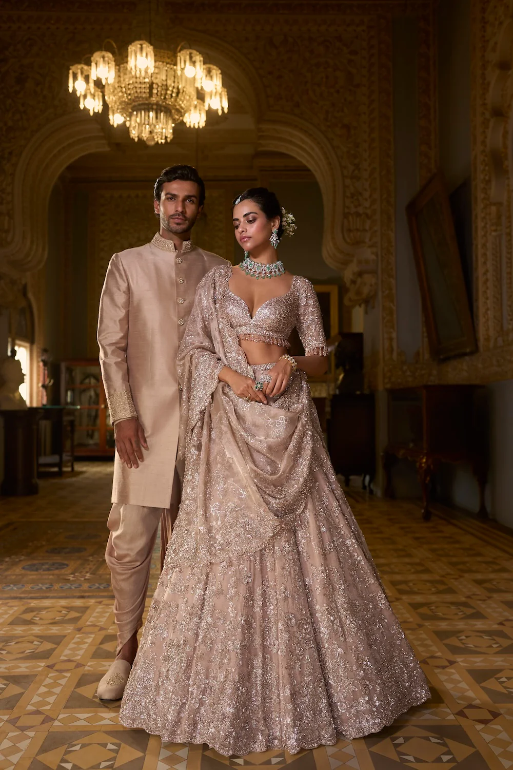 Coffee Gold Sherwani Set - Image 6