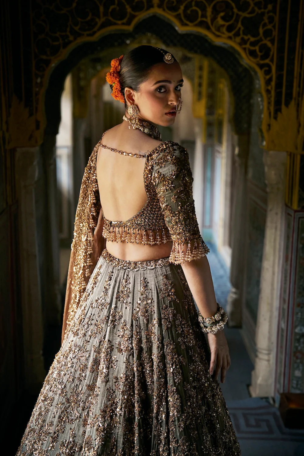 Copper Jade Lehenga Set - Image 5