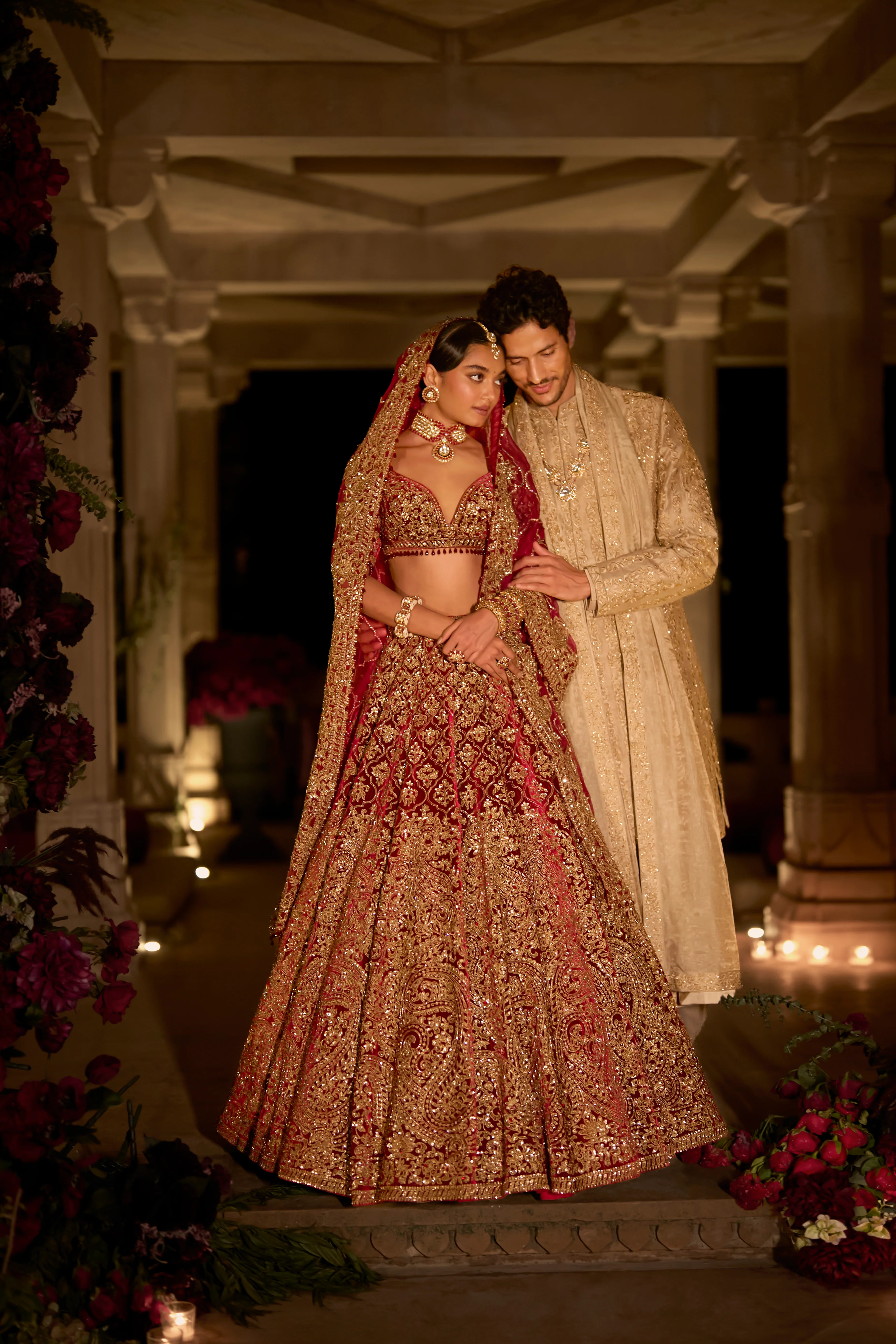 Maroon Zardosi Lehenga Set - Image 4