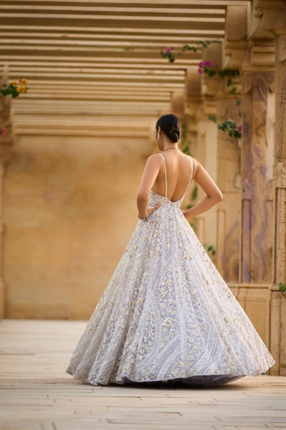 Mauve Pearl Gown - Image 3