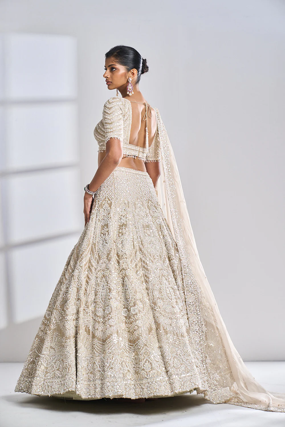 Nude Pearl Lehenga Set - Image 8
