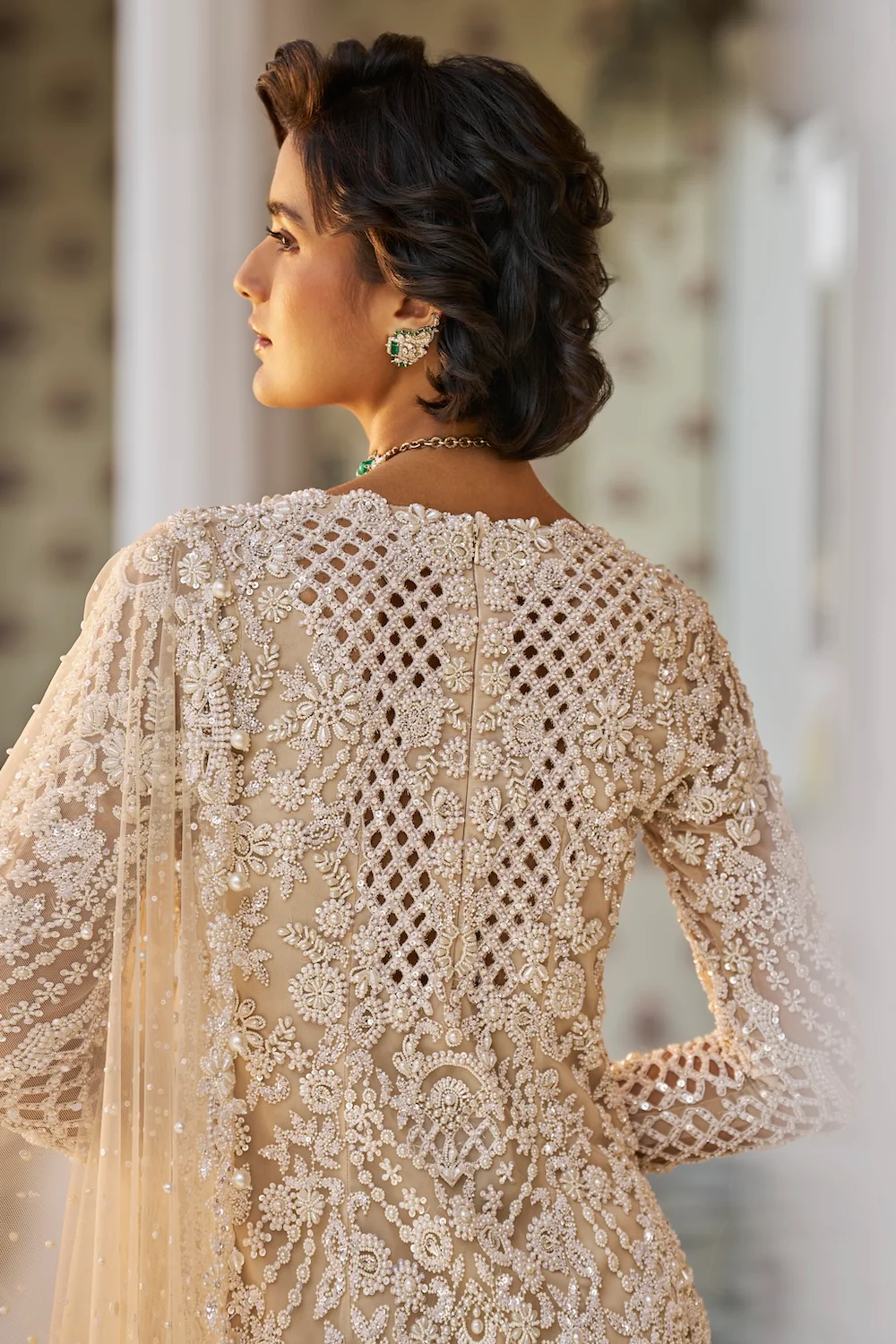 Nude Pearl Sharara Set - Image 5