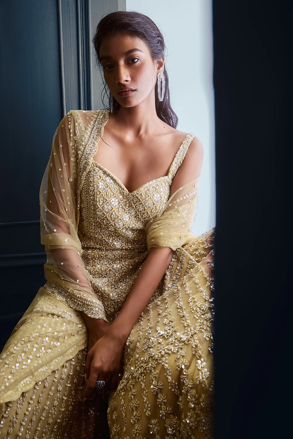 Olive Green Garara Set - Image 2