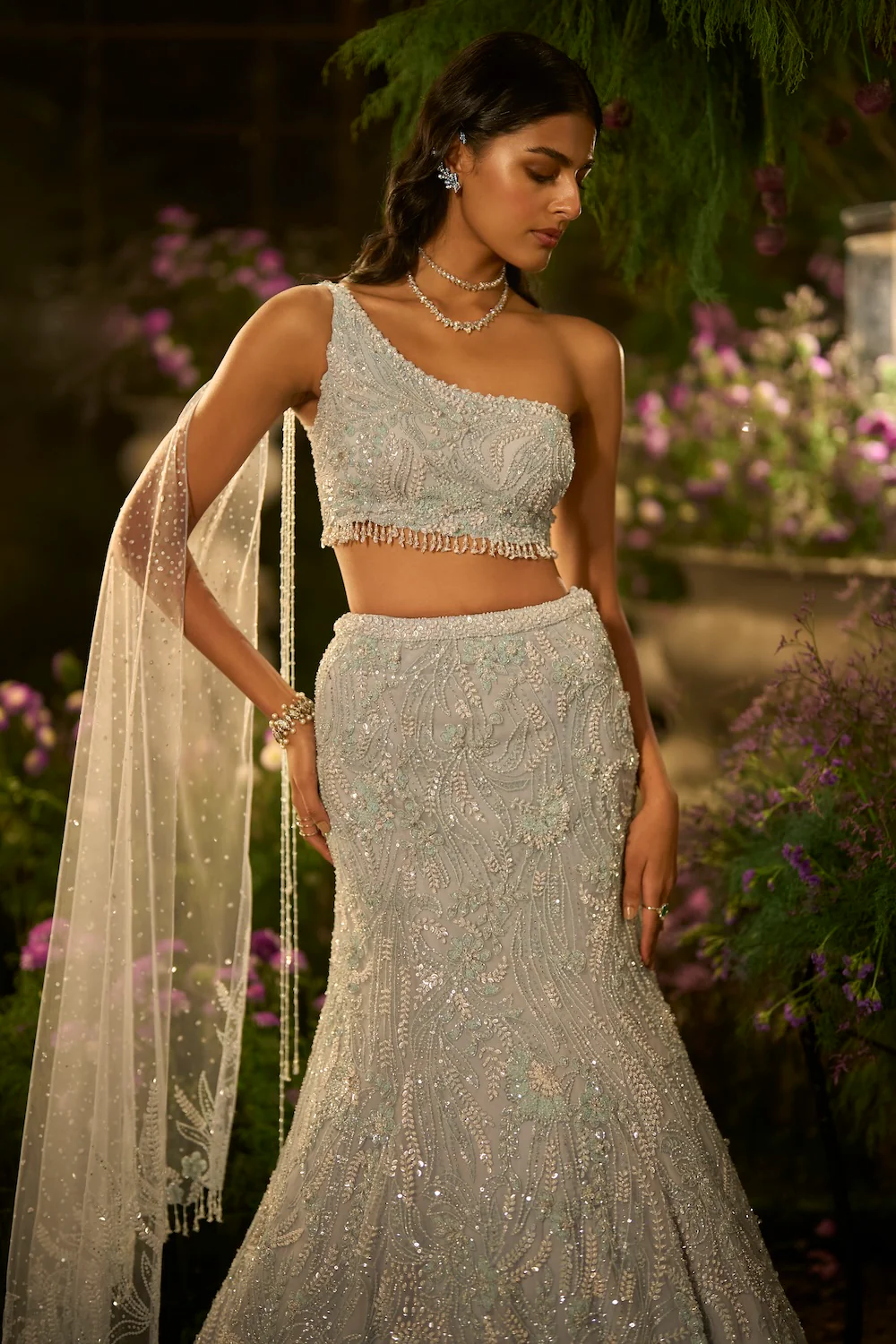Periwinkle Blue Skirt Set - Image 4