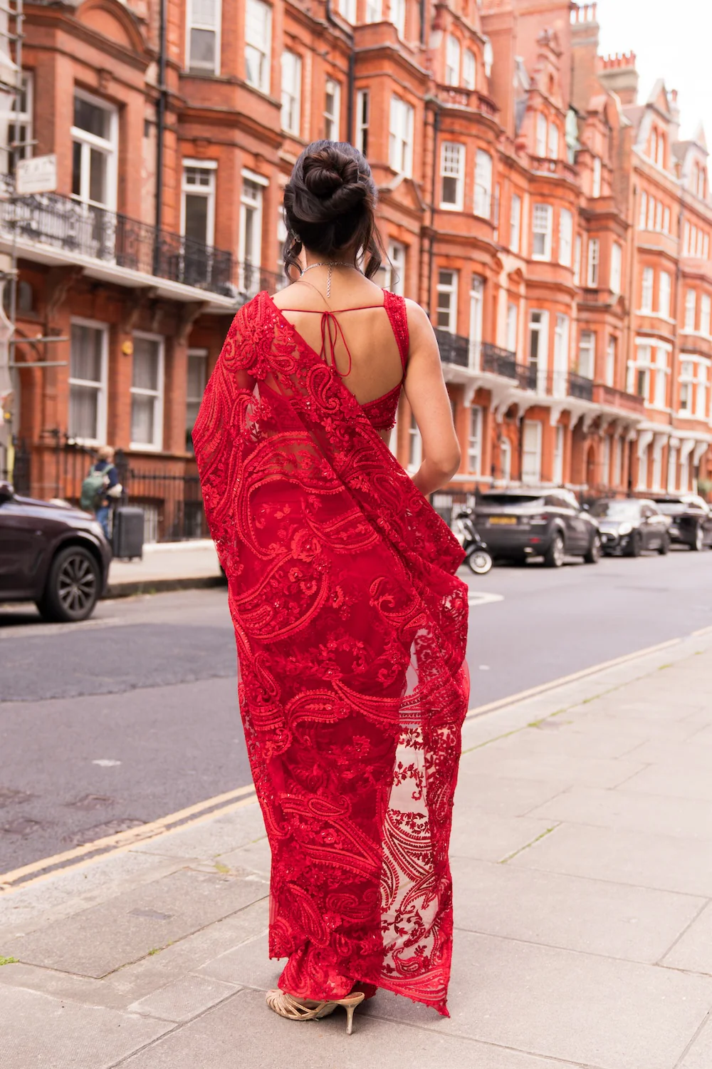Red Dori Saree - Image 7